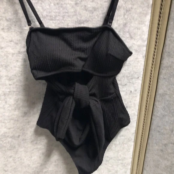 Black One-Piece Swimsuit NWT - Picture 2 of 5